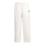 Dou Dou Pantalone Tinta Unita con Logo per Bambina DW6P71 PANNA DOU DOU 