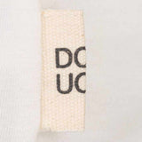 Dou Dou T-Shirt Girocollo Tinta Unita con Stampa per Bambino DW8P21X BIANCO DOU DOU 