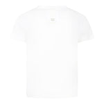 Dou Dou T-Shirt Girocollo Tinta Unita per Bambina DW8P41 BIANCO DOU DOU 