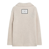 Dou Dou Cardigan Tinta Unita con Bottoni per Bambina DW9P00X BEIGE DOU DOU 