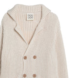 Dou Dou Cardigan Tinta Unita con Bottoni per Bambina DW9P00X BEIGE DOU DOU 