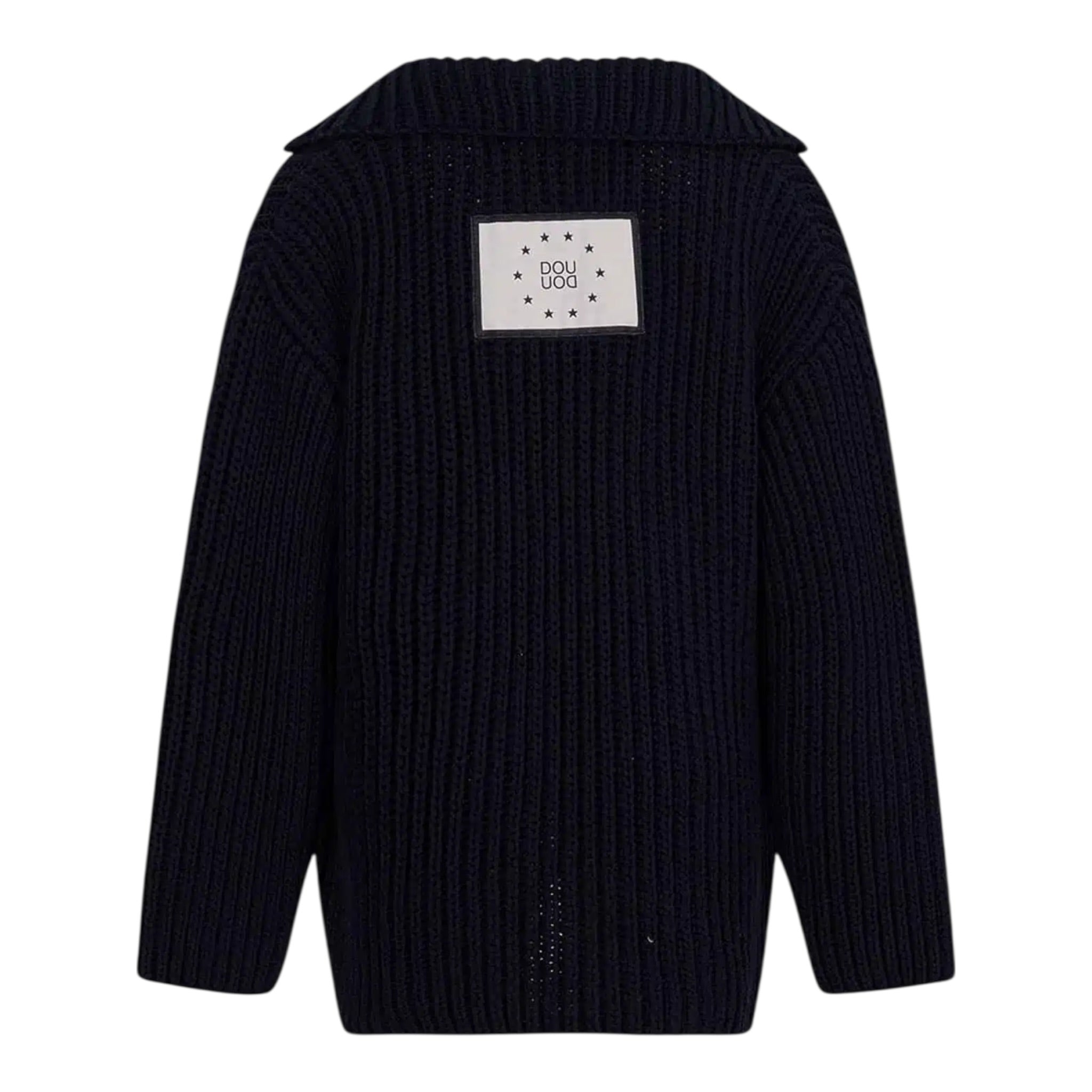 Dou Dou Cardigan Tinta Unita con Bottoni per Bambina DW9P00X BLU DOU DOU 