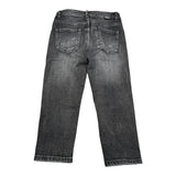 Dropseason2 Jeans Tinta Unita con Logo per Bambino SS25K012 NERO DROPSEASON2 