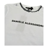 Dsquared2 Shirt Girocollo Tinta Unita con Stampa per Bambino 1231M1362 BIANCO DSQUARED2 