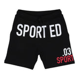 Dsquared2 Bermuda Tuta Tinta Unita con Logo per Bambino DQ0010 NERO DSQUARED2 