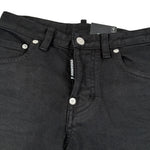 Dsquared2 Jeans Tinta Unita con 5 Tasche per Bambino DQ2060 NERO DSQUARED2 