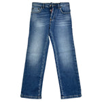 Dsquared2 Jeans Tinta Unita con 5 Tasche per Bambino DQ2252 BLU DSQUARED2 