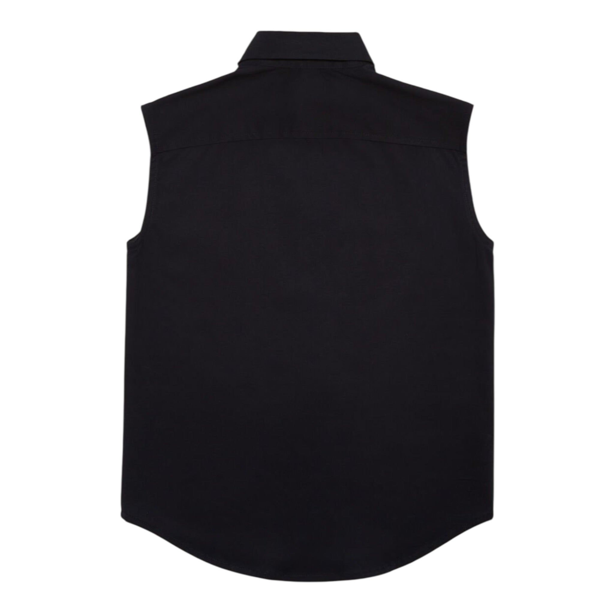 Dsquared2 Camicia Giromanica Tinta Unita con Logo per Bambino DQ2414 NERO DSQUARED2 
