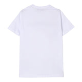 Dsquared2 T-Shirt Girocollo Tinta Unita con Stampa per Bambino DQ2753 BIANCO DSQUARED2 