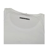 Dsquared2 Canotta Girocollo tinta unita con Logo Bianco per Bambino DQ2783X BIANCO DSQUARED2 