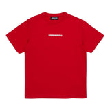 Dsquared2 T-Shirt Girocollo Tinta Unita con Stampa per Bambino DQ2823 ROSSO DSQUARED2 