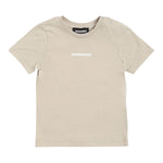 Dsquared2 T-Shirt Girocollo tinta unita con Stampa Beige per Neonato DQ2853XX BEIGE DSQUARED2 