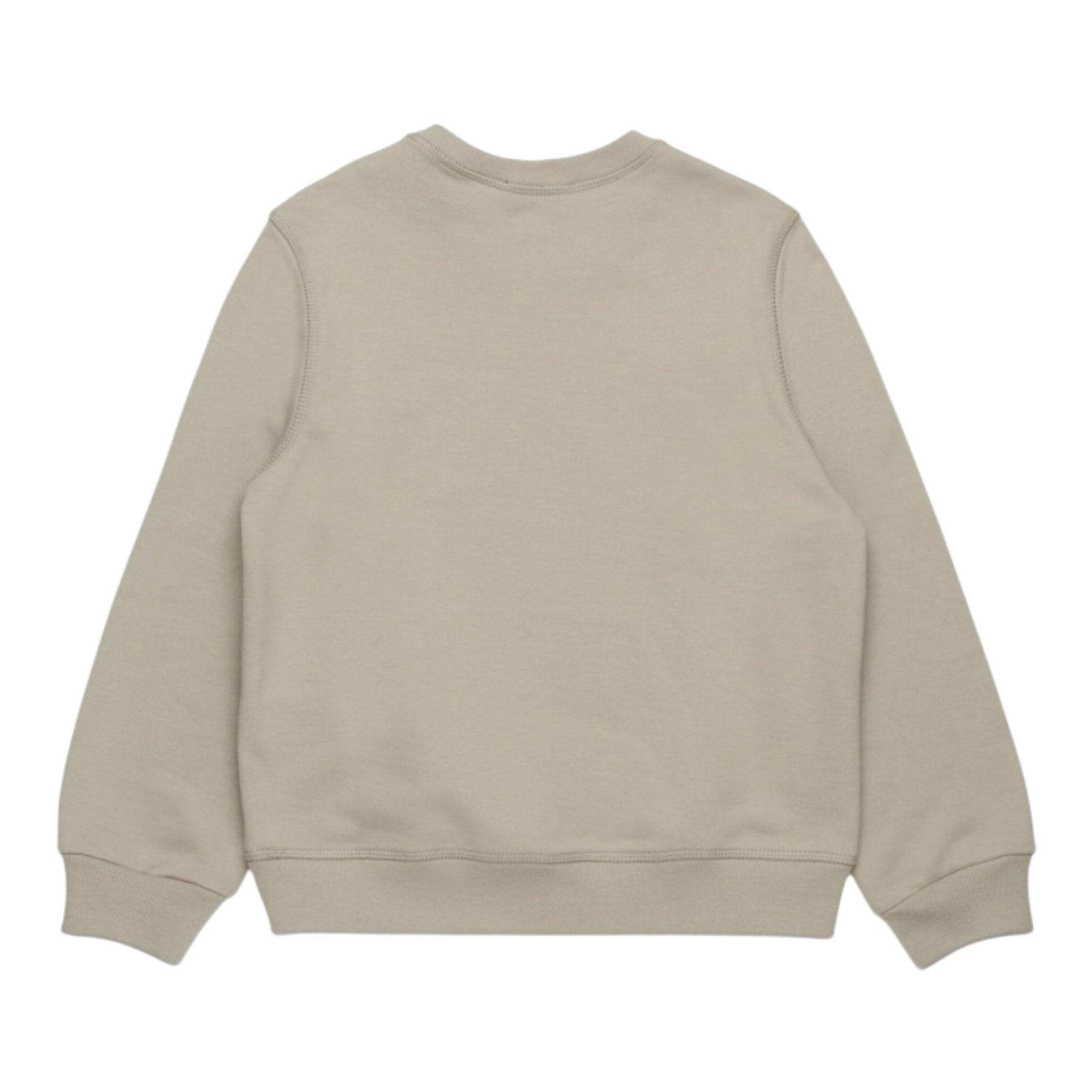 Dsquared2 Felpa Girocollo Tinta Unita con Stampa per Neonato DQ2860 BEIGE DSQUARED2 