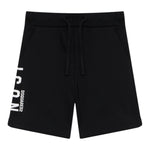 Dsquared2 Bermuda In Tuta Tinta Unita con Stampa per Bambino DQ2930 NERO DSQUARED2 
