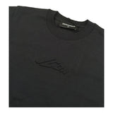 Dsquared2 T-Shirt Girocollo Tinta Unita con Stampa Modello Crop per Bambina DQ2931 NERO DSQUARED2 