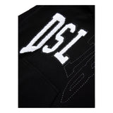 Diesel Felpa Chiusa con Cappuccio Tinta Unita con Ricamo Logo per Bambino J02226 NERO DIESEL 