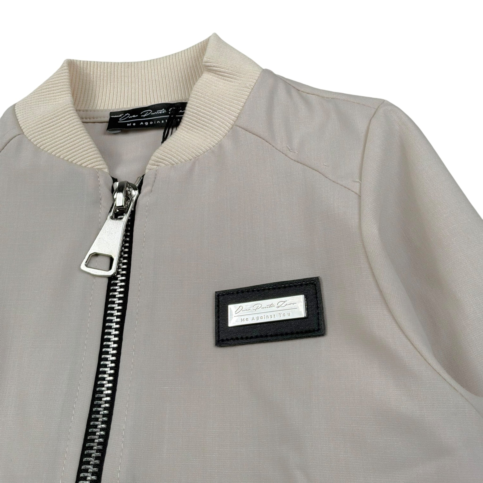 Duepuntozero Felpa Tinta Unita con Zip per Neonato GBTASCN BEIGE DUEPUNTOZERO 