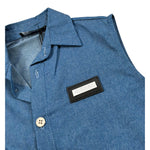 Duepuntozero Camicia Tinta Unita In Denim  per Neonata SMAD3N BLU DUEPUNTOZERO 
