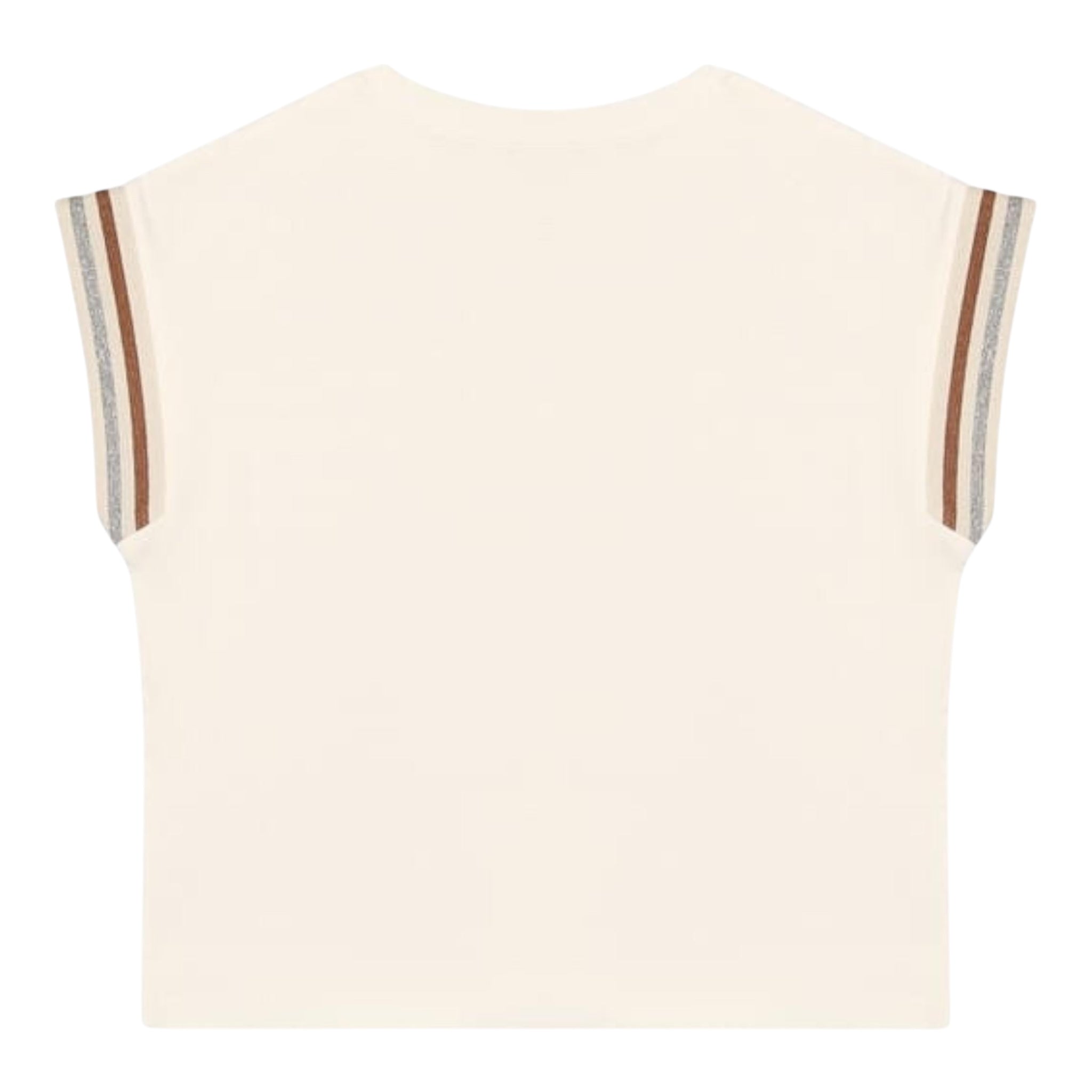 Eleventy T-Shirt Tinta Unita Girocollo per Bambina EU8A22 BIANCO ELEVENTY 