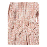 Elisabetta Franchi Abito Tinta Unita Manica Lunga Logato per Bambina EFAB455 ROSA ELISABETTA FRANCHI 