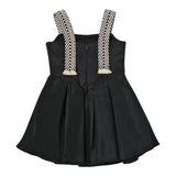 Elisabetta Franchi Abito Tinta Unita A Bretelle per Bambina EFAB473 NERO ELISABETTA FRANCHI 