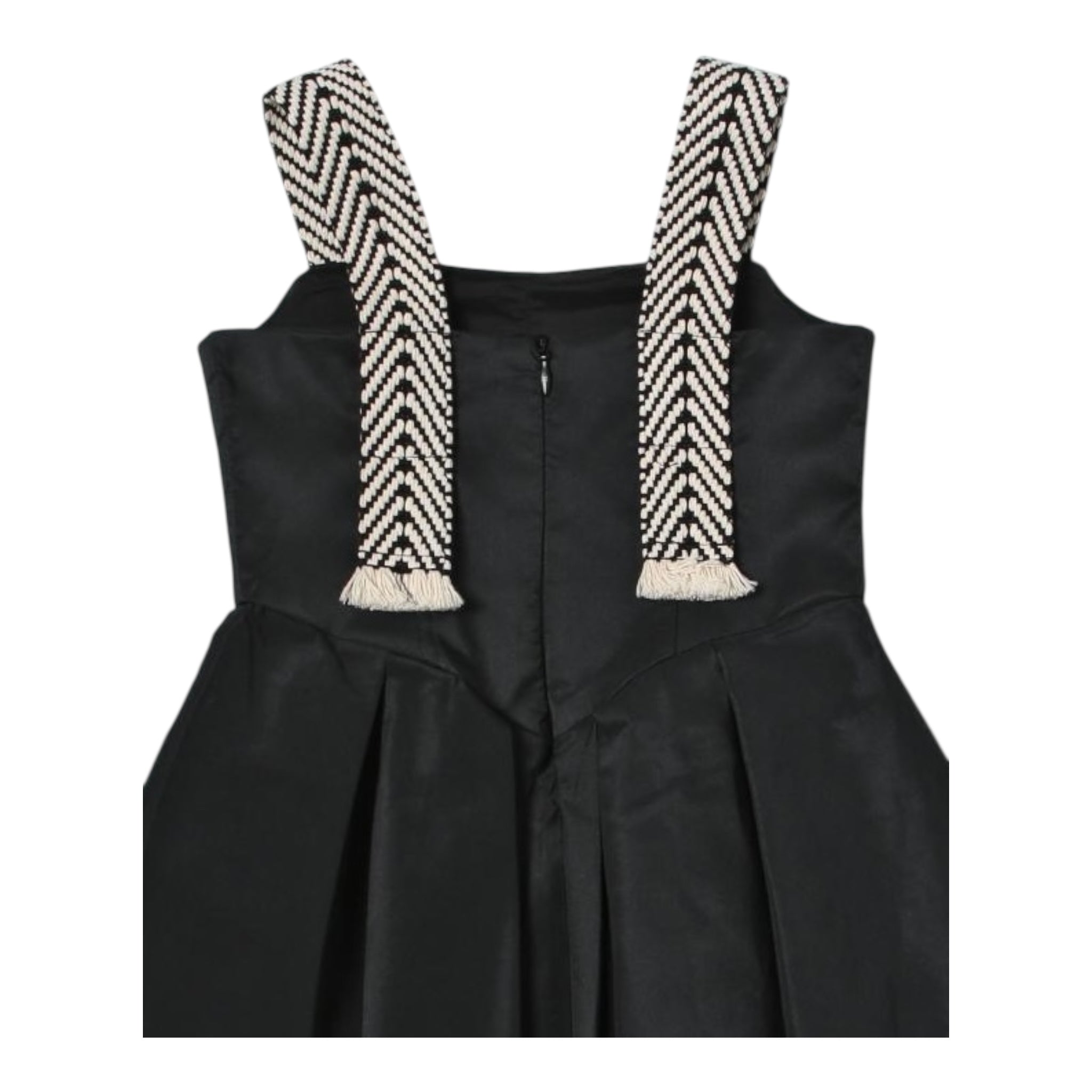 Elisabetta Franchi Abito Tinta Unita A Bretelle per Bambina EFAB473 NERO ELISABETTA FRANCHI 