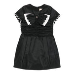 Elisabetta Franchi Abito Mezza Manica Tinta Unita con Fiocco per Bambina EFAB585 NERO ELISABETTA FRANCHI 