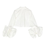 Elisabetta Franchi Camicia Manica Lunga tinta unita Bianco per Bambina EFCA207 BIANCO ELISABETTA FRANCHI 