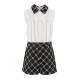 Elisabetta Franchi Tuta Giromanica Bicolore per Bambina EFTA100XX BIANCO/NERO ELISABETTA FRANCHI 