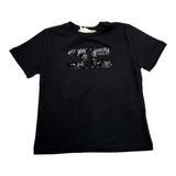 Elisabetta Franchi T-Shirt Girocollo Tinta Unita con Stampa per Bambina EFTS214 NERO ELISABETTA FRANCHI 