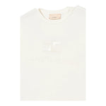 Elisabetta Franchi T-Shirt Girocollo Tinta Unita con Logo per Bambina EFTS231 PANNA ELISABETTA FRANCHI 