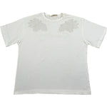 Elisabetta Franchi T-Shirt Girocollo Tinta Unita con Logo per Bambina EFTS236 PANNA ELISABETTA FRANCHI 
