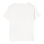Elisabetta Franchi T-Shirt Girocollo Tinta Unita con Applicazioni Brillantini per Bambina EFTS239 BIANCO ELISABETTA FRANCHI 