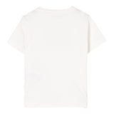 Elisabetta Franchi T-Shirt Girocollo Tinta Unita con Applicazioni Brillantini per Bambina EFTS239 BIANCO ELISABETTA FRANCHI 
