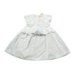Elisabetta Franchi Abito Tinta Unita con Rouches per Neonata EGAB198X BIANCO ELISABETTA FRANCHI 
