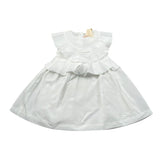 Elisabetta Franchi Abito Tinta Unita con Rouches per Neonata EGAB198X BIANCO ELISABETTA FRANCHI 