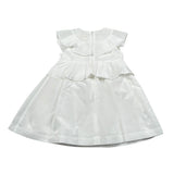 Elisabetta Franchi Abito Tinta Unita con Rouches per Neonata EGAB198X BIANCO ELISABETTA FRANCHI 