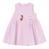 Elisabetta Franchi Abito Giromanica Tinta Unita con Ricami per Neonata EGAB206 ROSA ELISABETTA FRANCHI 