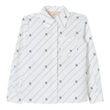 Elisabetta Franchi Camicia Manica Lunga Tinta Unita con Logo per Bambina EGCA035 BIANCO ELISABETTA FRANCHI 
