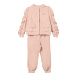 Elisabetta Franchi Completo 2 Pezzi Felpa-Pantalone Tinta Unita per Neonata EGCM005 ROSA ELISABETTA FRANCHI 