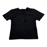 Elisabetta Franchi T-Shirt Girocollo Tinta Unita con Stampa per Neonata EGTS082 NERO ELISABETTA FRANCHI 