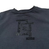 Elisabetta Franchi T-Shirt Girocollo Tinta Unita con Stampa per Neonata EGTS082 NERO ELISABETTA FRANCHI 