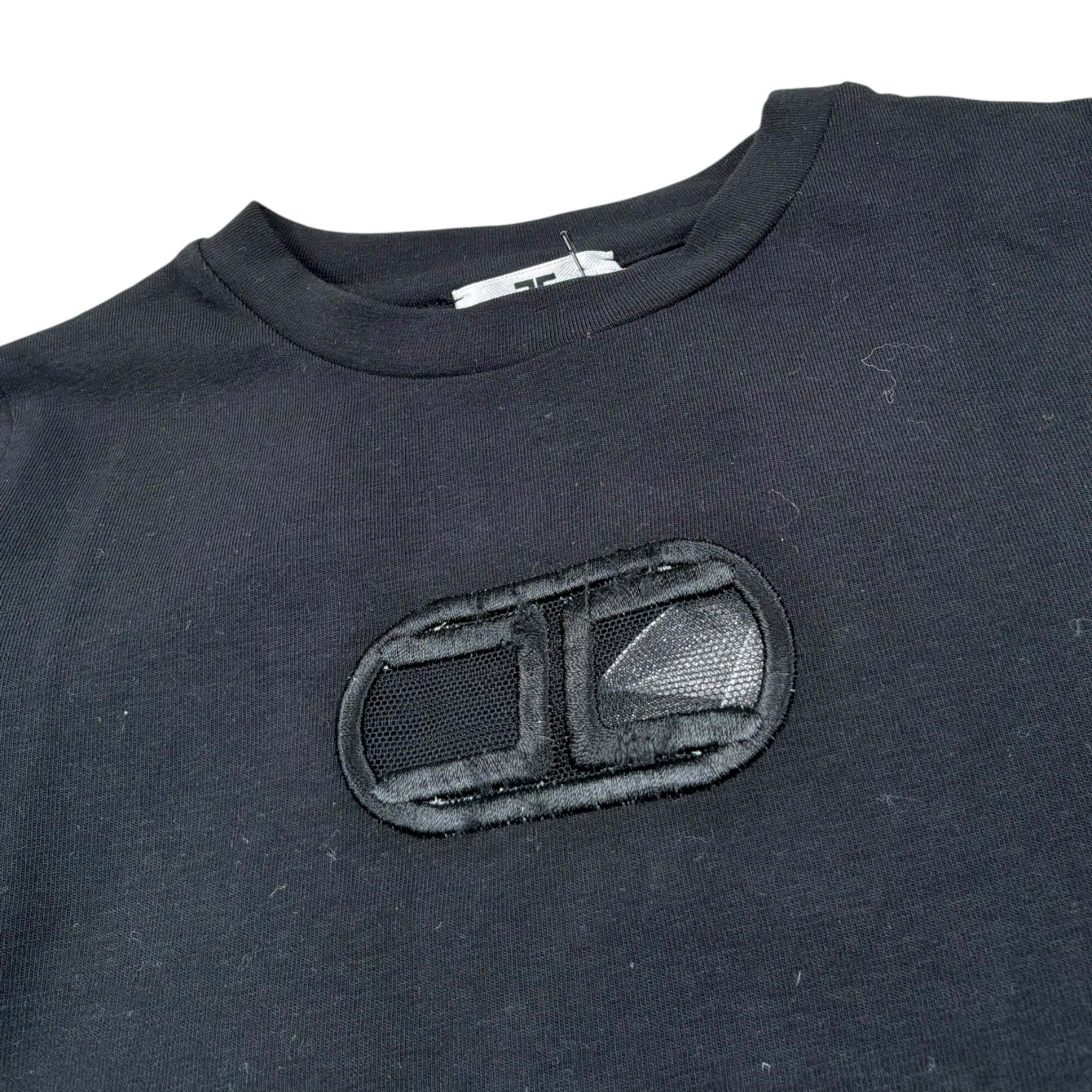 Elisabetta Franchi Shirt Girocollo Tinta Unita con Stampa per Neonata EGTS50 NERO ELISABETTA FRANCHI 