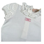Elisabetta Franchi Completo 2 Pezzi Body-Culotte Bicolore per Neonata ENCD099 BIANCO/ROSA ELISABETTA FRANCHI 