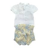 Elisabetta Franchi Completo 2 Pezzi Body-Culotte Bicolore per Neonata ENCD099X BIANCO ELISABETTA FRANCHI 