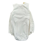 Elisabetta Franchi Pagliaccetto Tinta Unita Giromanica per Neonata ENPG050 BIANCO ELISABETTA FRANCHI 
