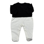 Elisabetta Franchi Tutina Biclore con Stampa per Neonata ENTU107 BIANCO/NERO ELISABETTA FRANCHI 