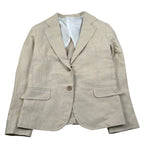 Emanuel Pris Giacca Tinta Unita con Taschino per Bambino EGC1058R BEIGE EMANUEL PRIS 
