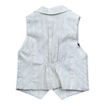 Emanuel Pris Gilet Tinta Unita con Fantasia per Bambino EPC2090B PANNA EMANUEL PRIS 