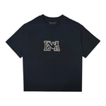 Emporio Armani T-Shirt Girocollo Tinta Unita con Logo per Bambina 3D4TJ6 BLU EMPORIO ARMANI 